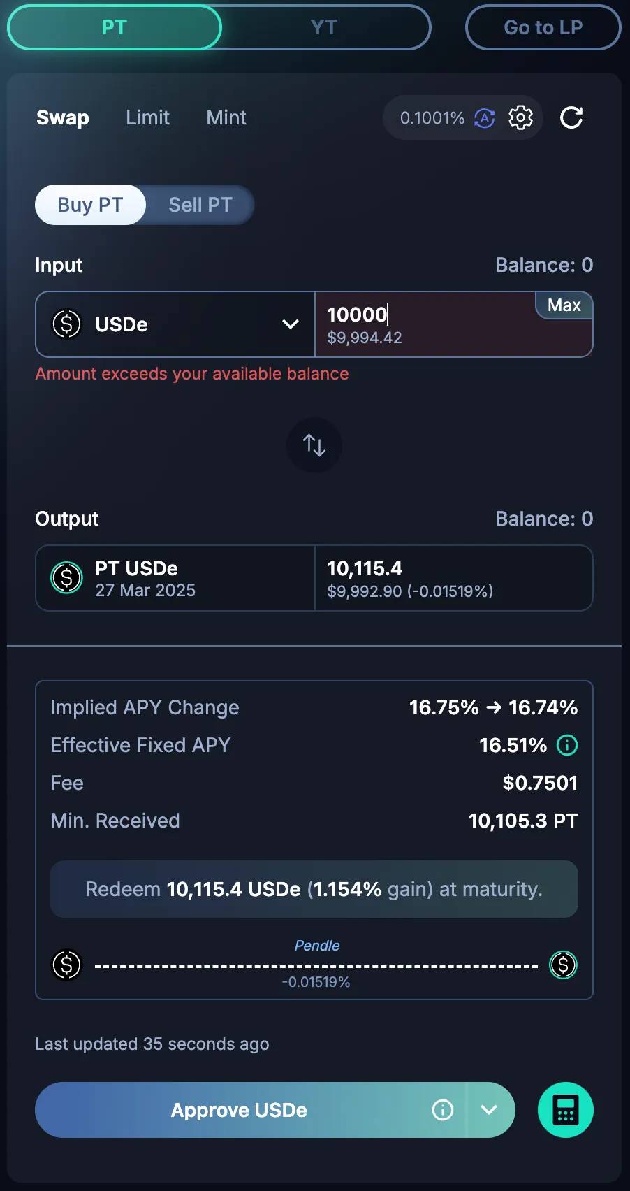 不交易，手把手教你用 pendle 实现被动收入