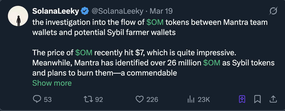 从伪造流通量到操纵价格：高 FDV 代币的新收割逻辑