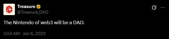 要做 Web3 任天堂的 TreasureDAO，是如何走向失败的？