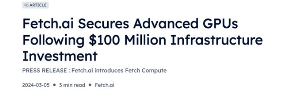 Fetch.ai & ASI :去中心化 AI 的强强联盟