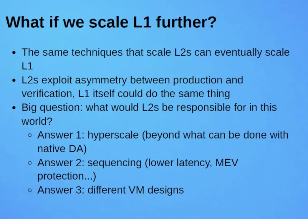 Vitalik 最新演讲:将以太坊 L1 打造为「世界计算机」的核心