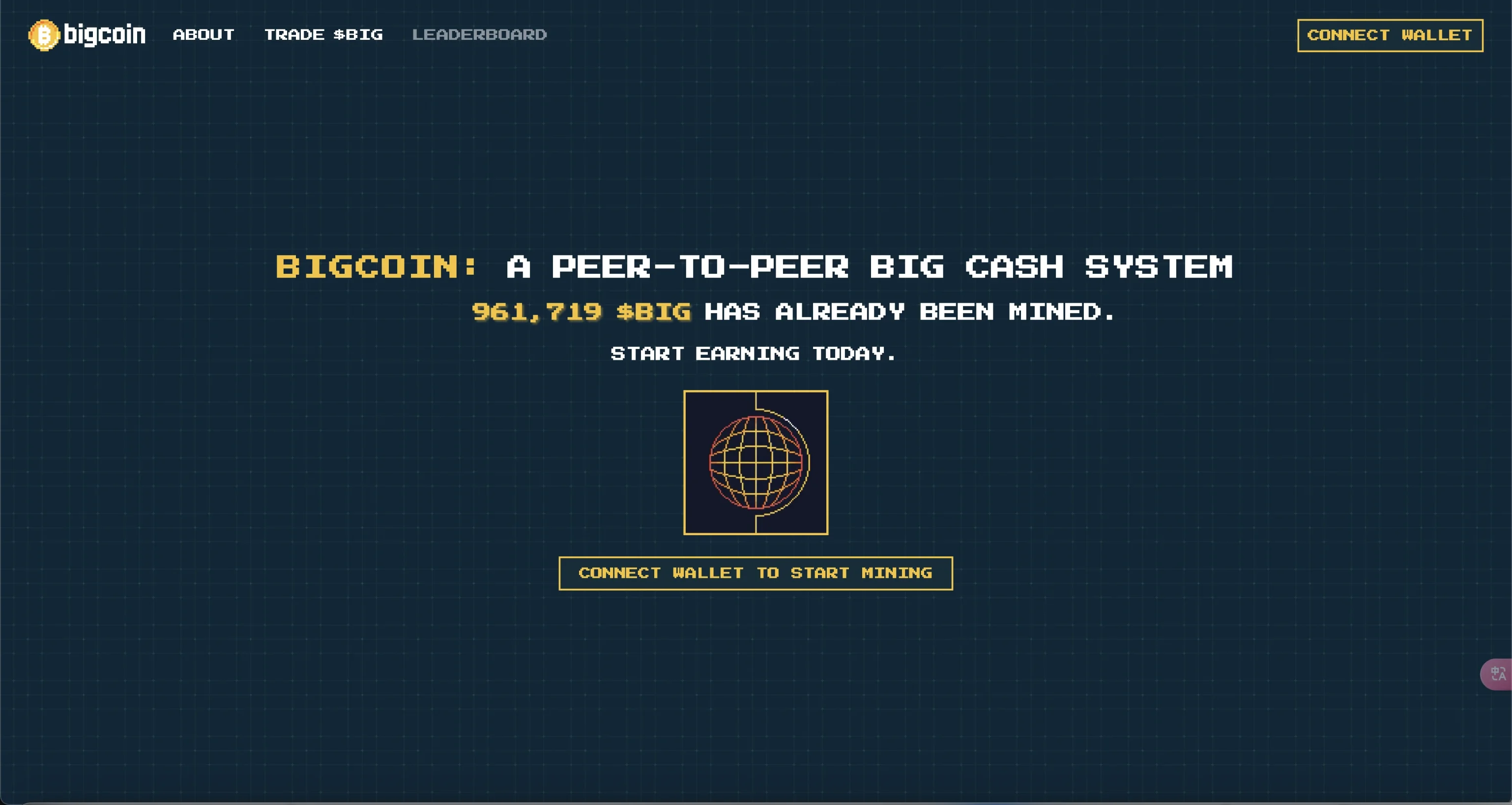 交互指南:详解两天破千万美元市值的挖矿链游 BIGCOIN