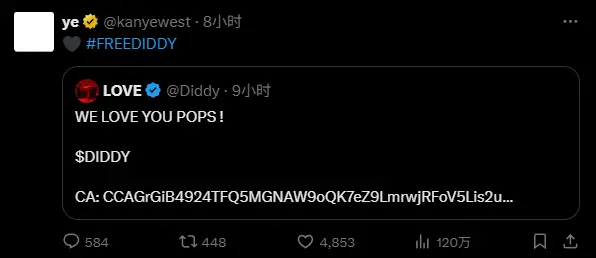侃爷推文点燃 DYDDY 狂热:1.6 亿市值一夜蒸发,散户血亏 70 万