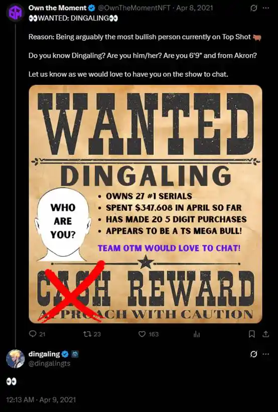dingaling 和币安 CZ 的恩怨情仇