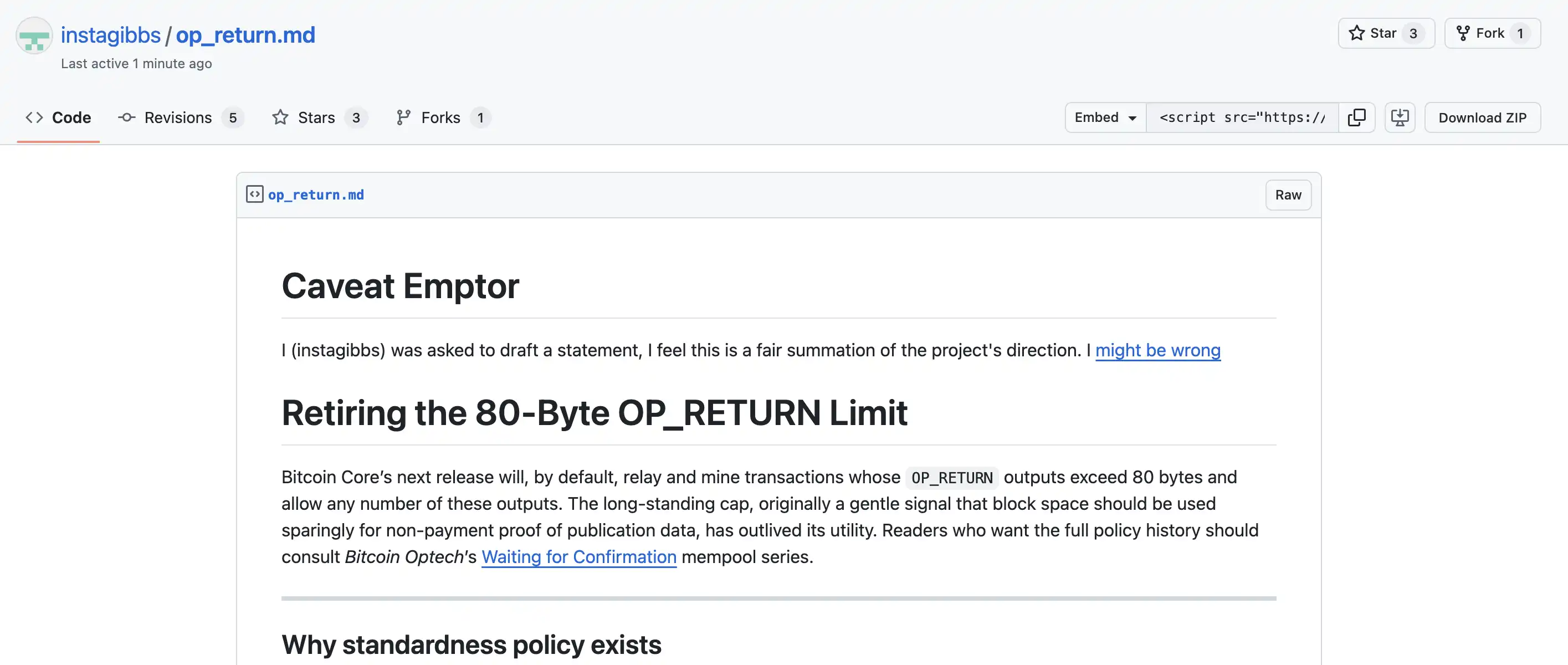 取消 OP_RETURN 限制,4 年里 BTC 最重要的一次升级