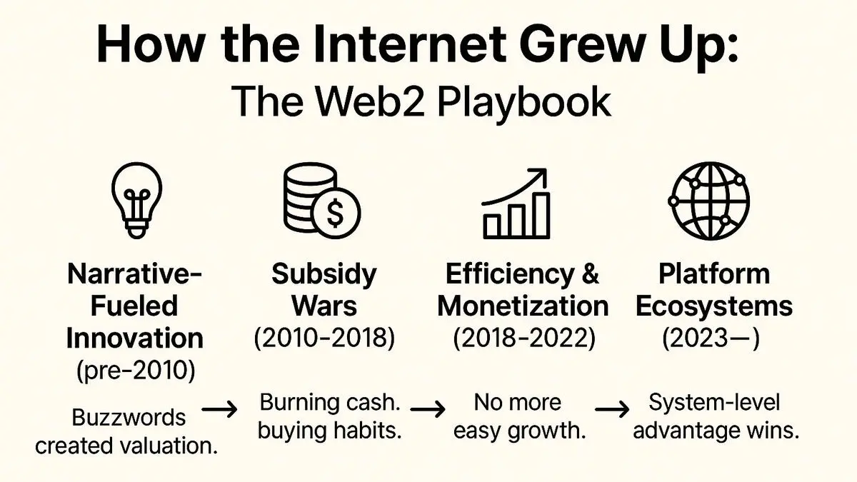 从“烧钱”到产业生态：Web3 正在走过互联网曾经的老路