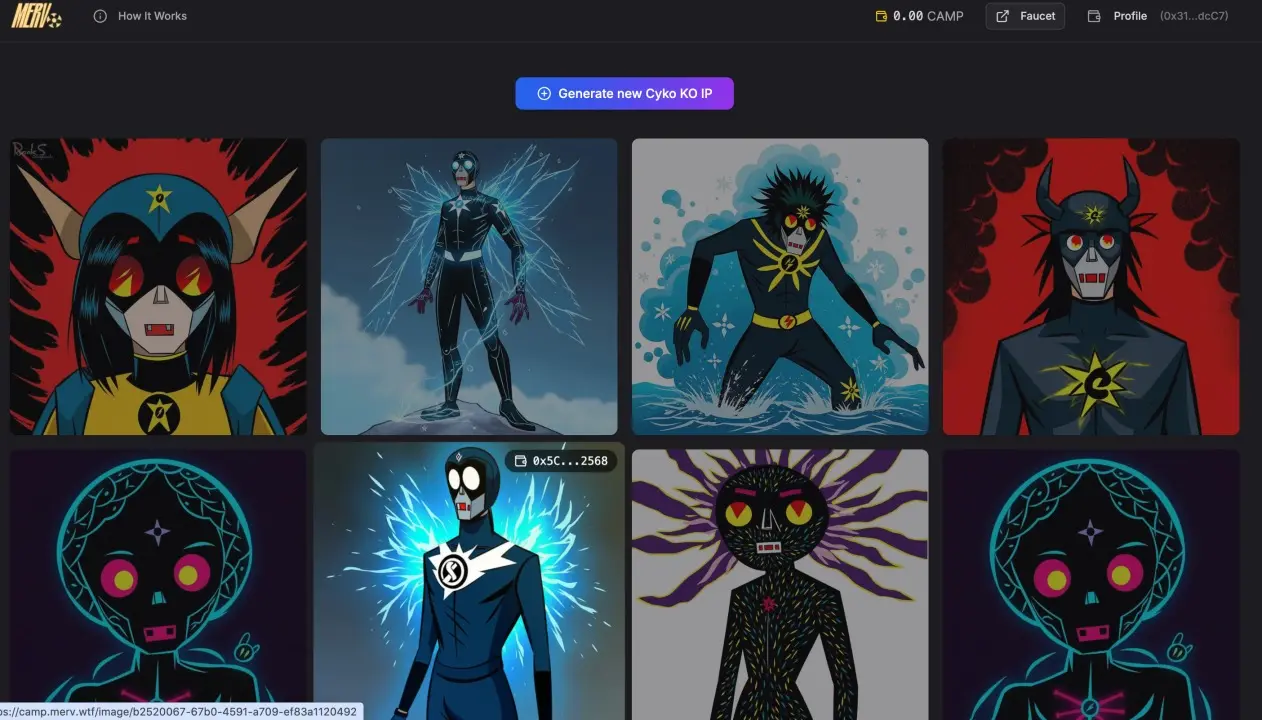 交互教程｜自治 IP Layer1 「Camp Network 」如何玩转链上 AI 创作？