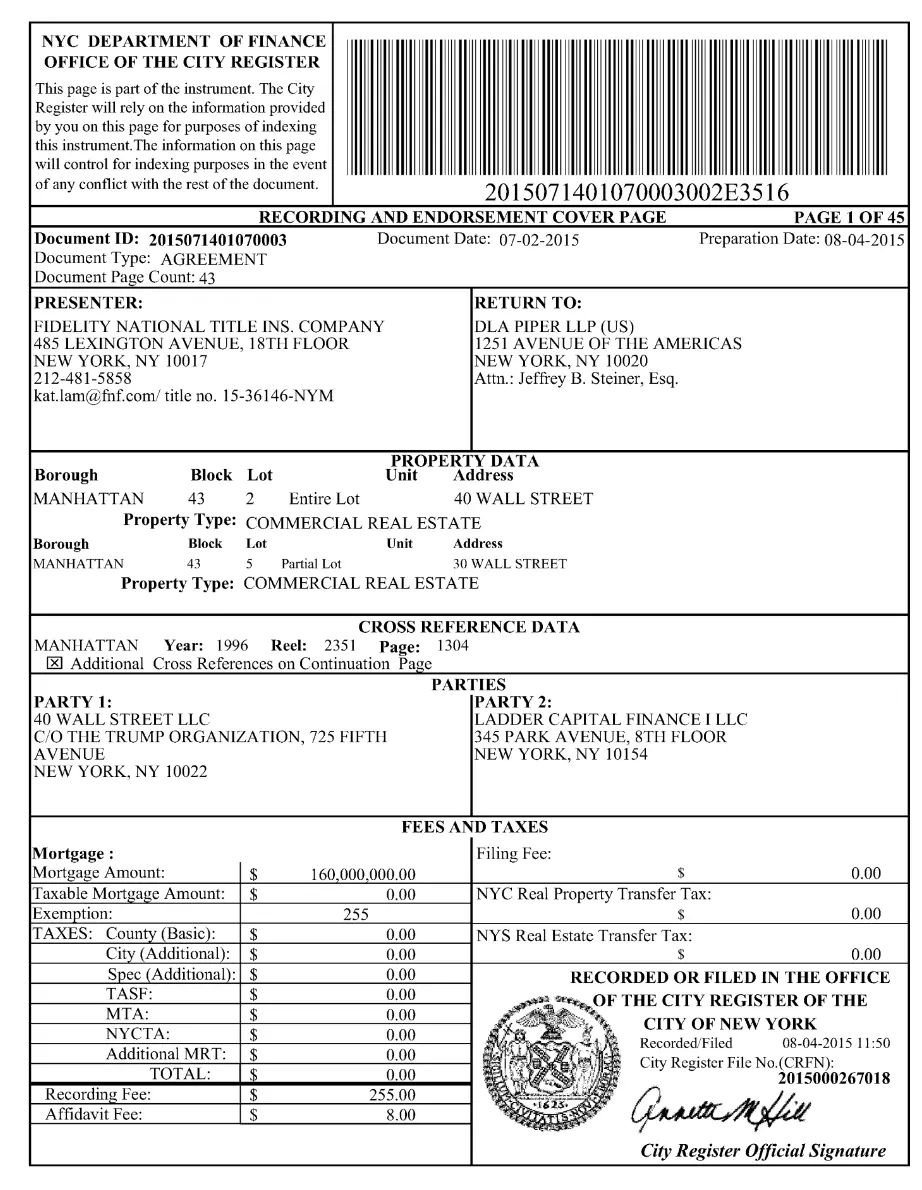 上任第 154 天，特朗普还完了 1 个多亿美元的欠款