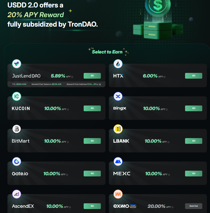 稳定币 USDD 在 JustLend DAO 的“活期金矿”实测 ：无风险起步 6% 年化，TRX 玩家可躺赚 20%+