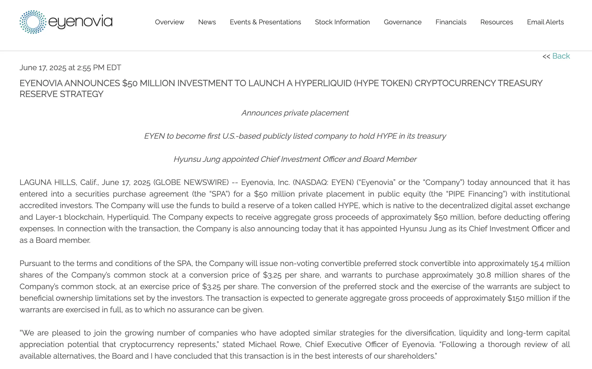 Hyperliquid，“币股”赛道的新玩家