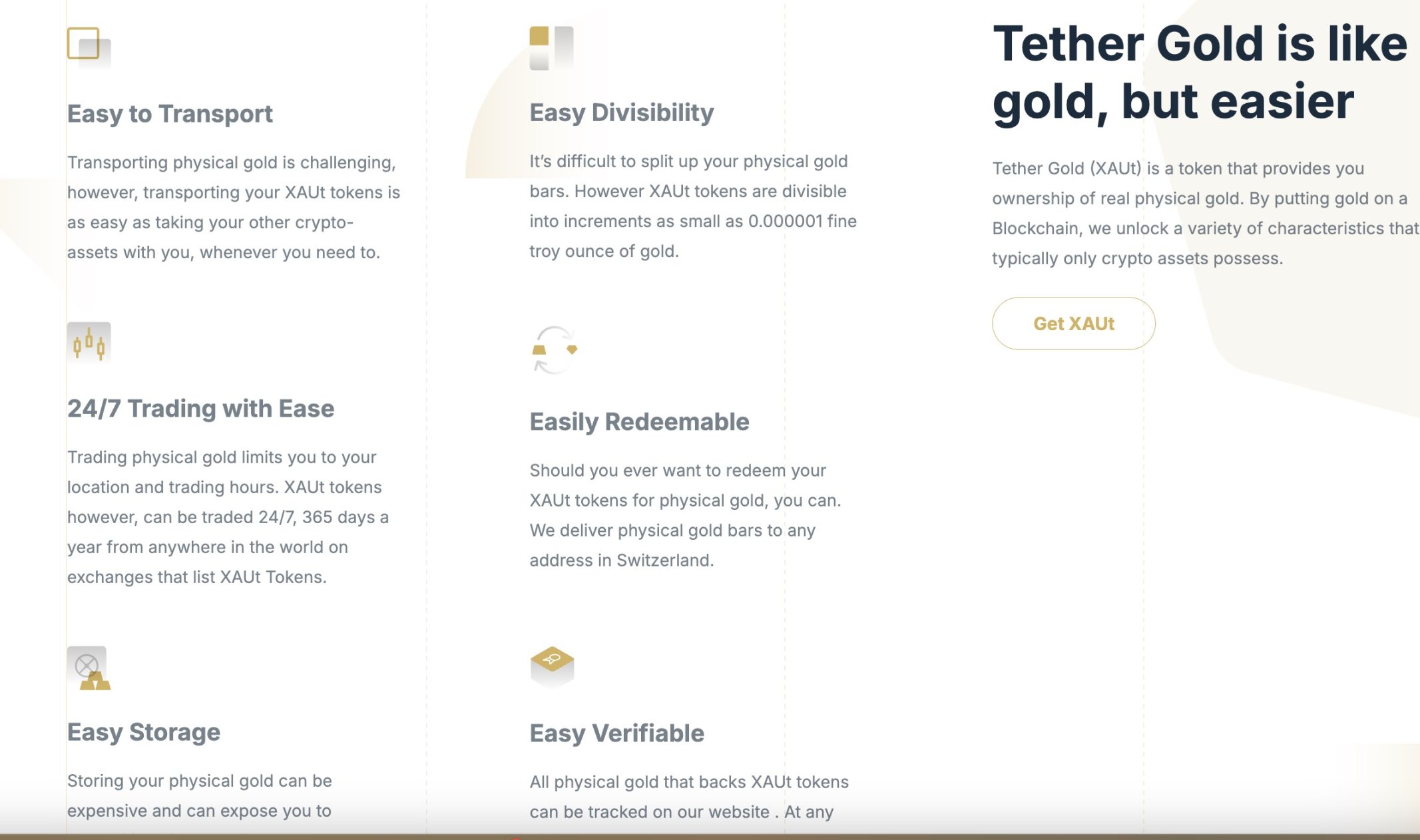 Tether 囤金 80 吨，速览其黄金代币 XAUT