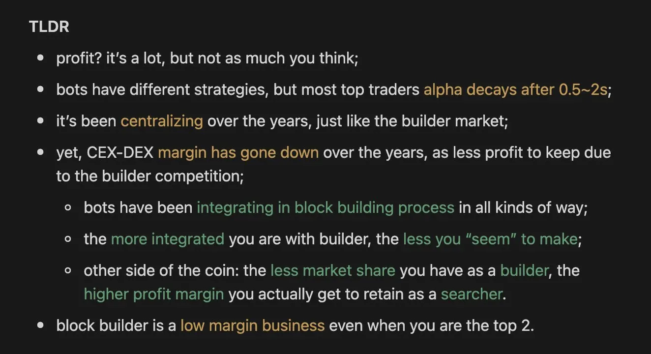 数据揭秘:MEV Bot 究竟能从 CEX-DEX 套利中赚取多少利润?