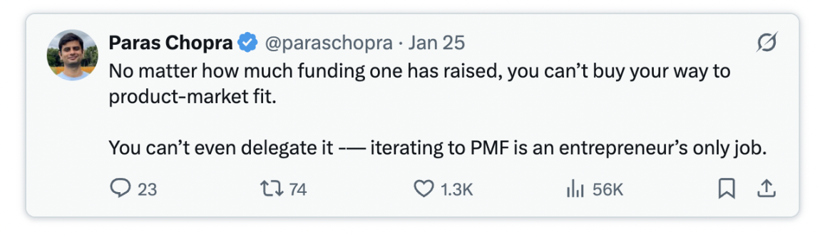 产品市场契合度迷思：为何风投押注的其实是创始人投资者契合度？