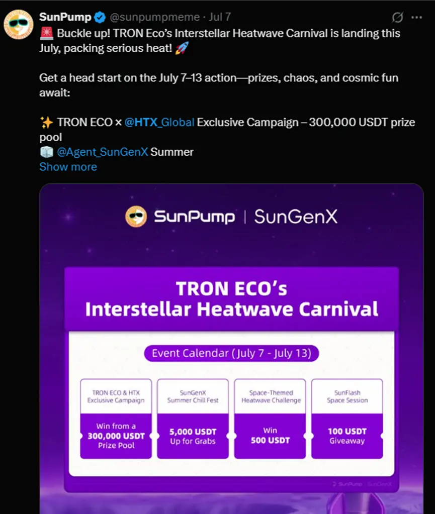 从币安到纳斯达克再到太空:波场 TRON ECO 如何在七月定义生态新维度?