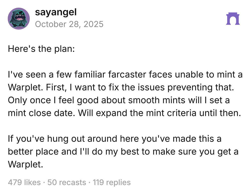 回顾 Warplet：一个小 NFT，如何引爆 Farcaster 热潮？