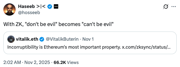 Vitalik 盛赞的 ZKsync,可能真的被低估了