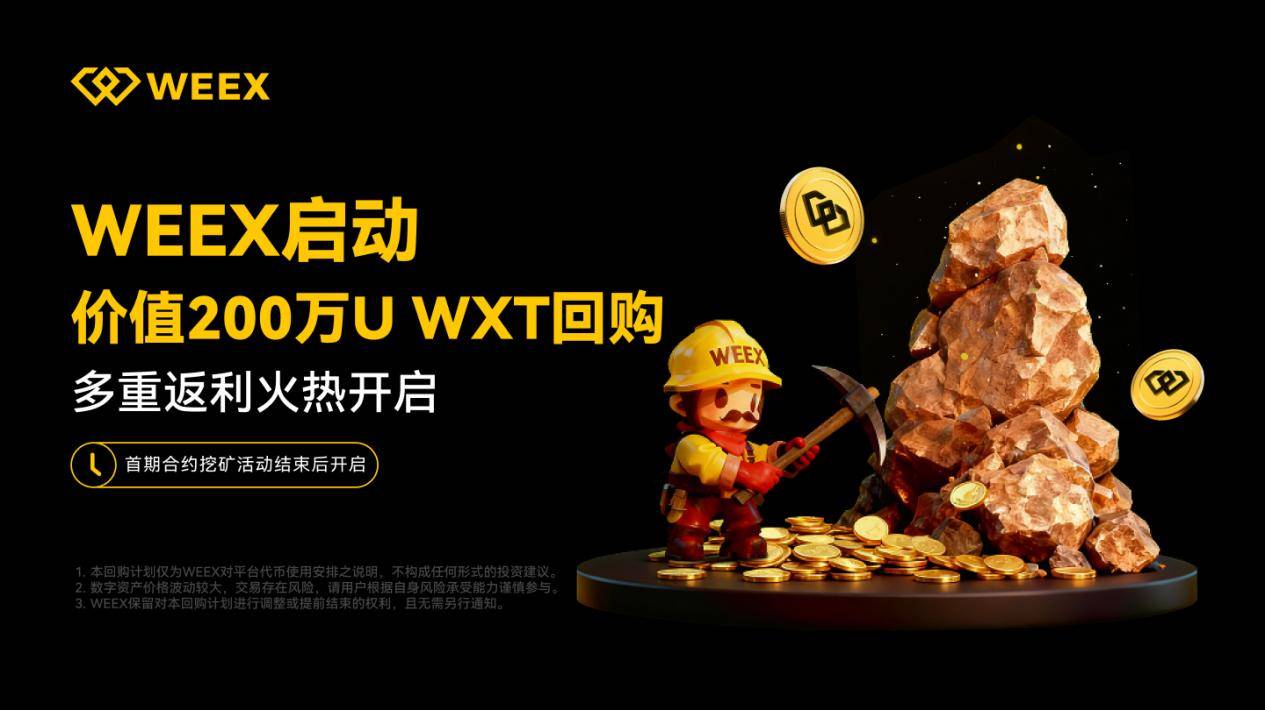 WXT 生态再升级:合约挖矿+200 万美元回购双重赋能