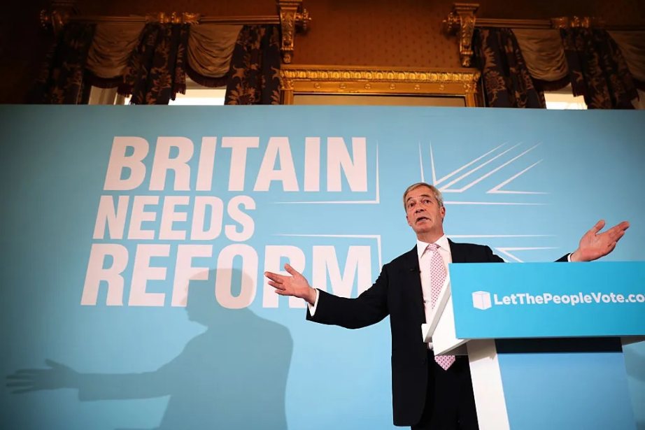 加密资本入局英国政坛：改革党获 Bitfinex 股东 900 万英镑捐款